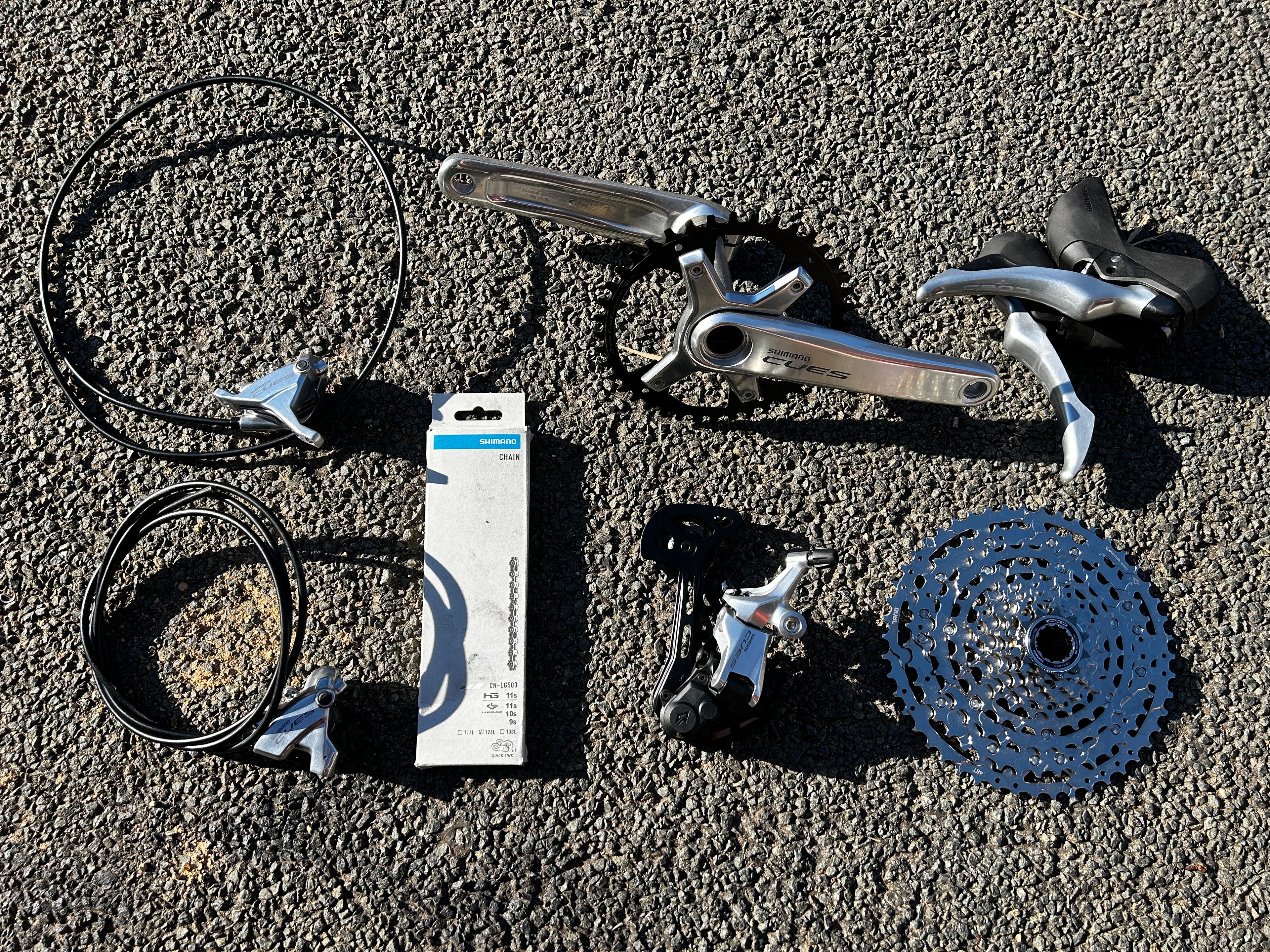 Shimano Cues Polished Silver  Groupset Limited Edition